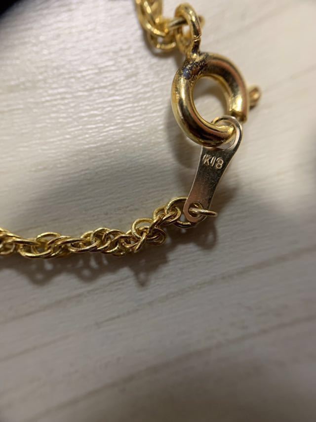☆1円スタート☆◎K18刻印有り◎イエローゴールドチェーン ネックレス 