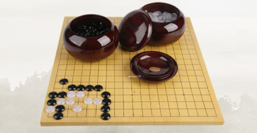 高級囲碁盤 碁石 碁笥 囲碁セット 本桂｜碁盤30号卓上 3点