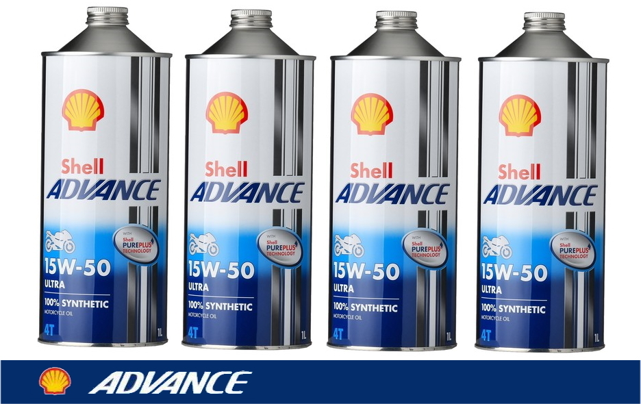 Shell ADVANCE シェルアドバンス / 4Tウルトラ 1L 15W-50 [4本セット