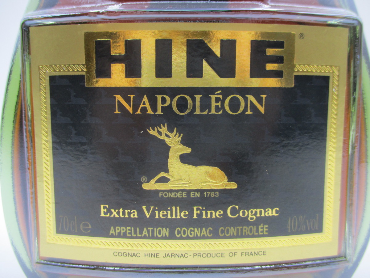 【古酒】HINE NAPOLEON EXTRA VIEILLE FINE COGNAC ハイン ナポレオン グリーンボトル コニャック ブランデ― 700ml 40% 未開栓 F65855
