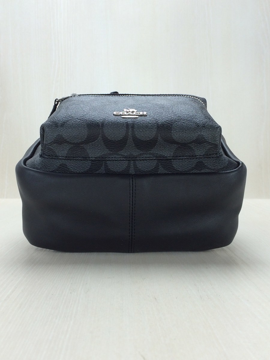 COACH◇ミニリュック/シグネチャー/ブラック/F58315 シグネチャー