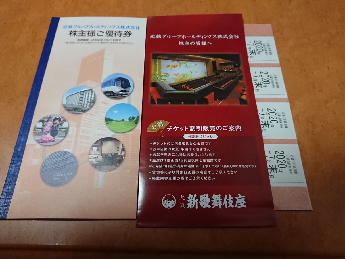 近鉄グループ 株主優待券