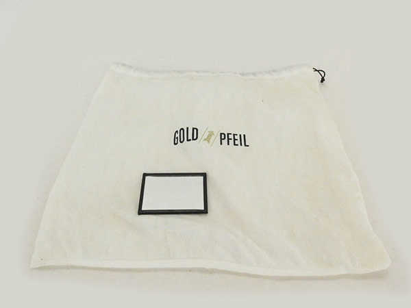 1円 超美品 ゴールドファイル GOLD PFEIL 2way レザー ハンドバッグ ブラック HS926