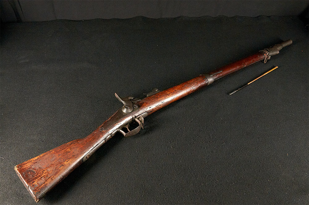 ＃5257 管打ち式鉄砲　全長112.5cm 　からくり可動