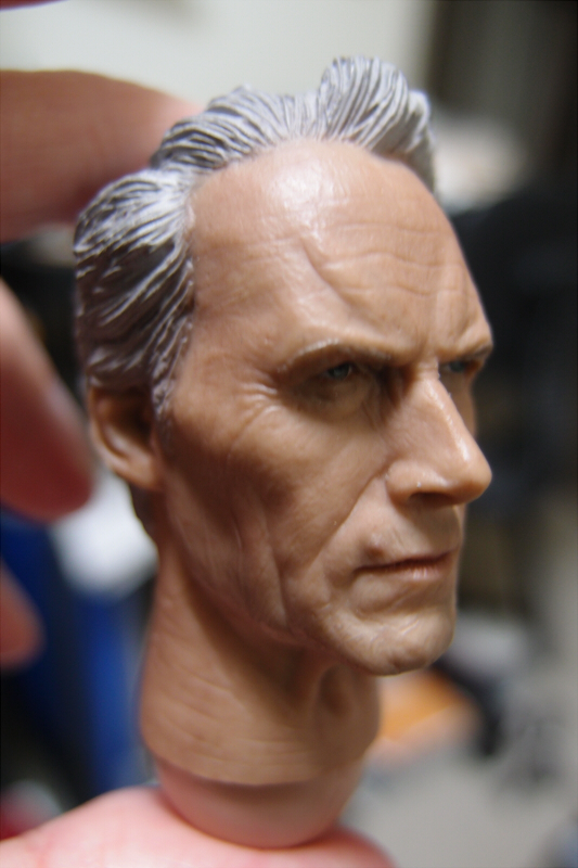 ホットトイズ　1/6ヘッド　リンカーン・バローズ　マイケル・スコフィールド　クリント・イーストウッドヘッド　ヘッドプレイ　Hot Toys　
