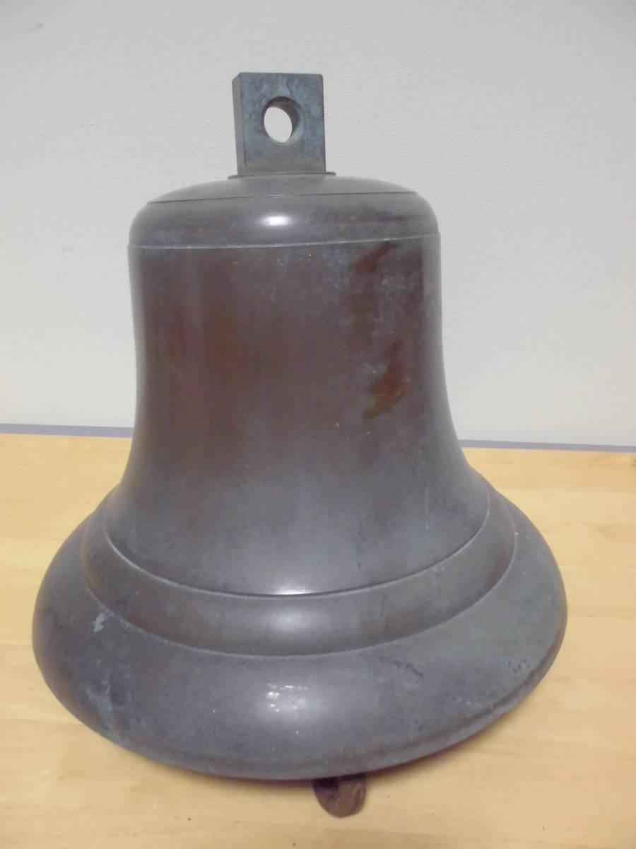 マリンベル 号鐘 船鐘 釣鐘 ㈱長畑製作所 NY-300型 1986年 真鍮 船舶