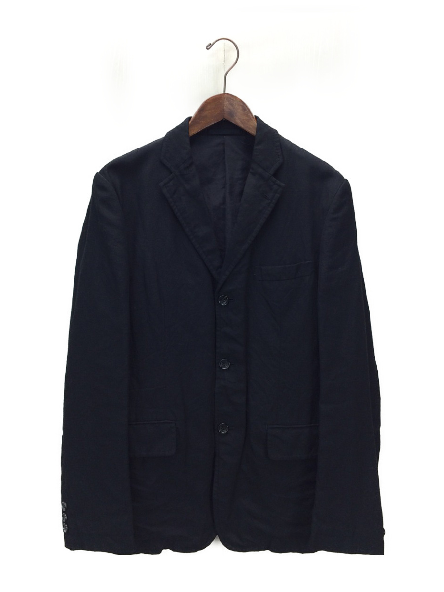 COMME des GARCONS HOMME◇テーラードジャケット/S/コットン/BLK/HT