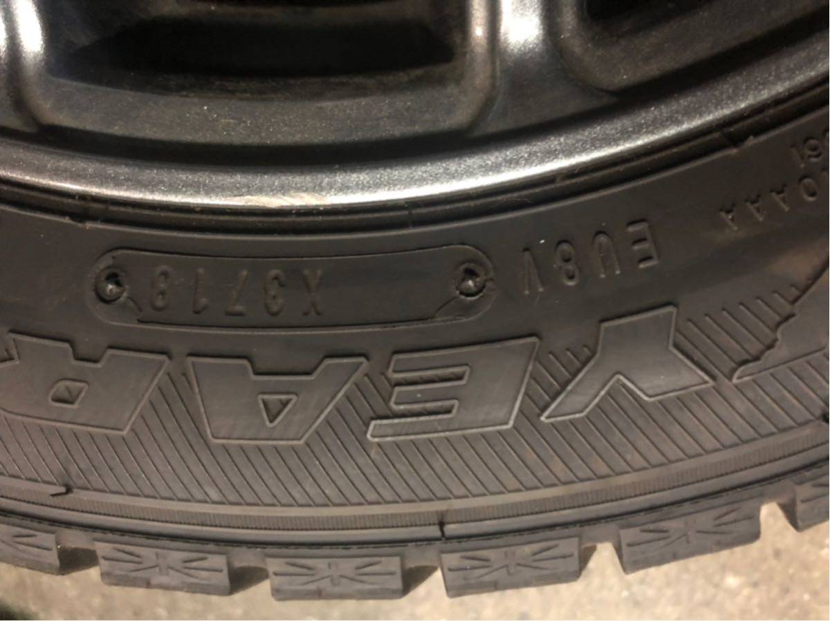 155/65R14 グッドイヤー ICE Navi6 2018製 バリ山 アルミセット 軽