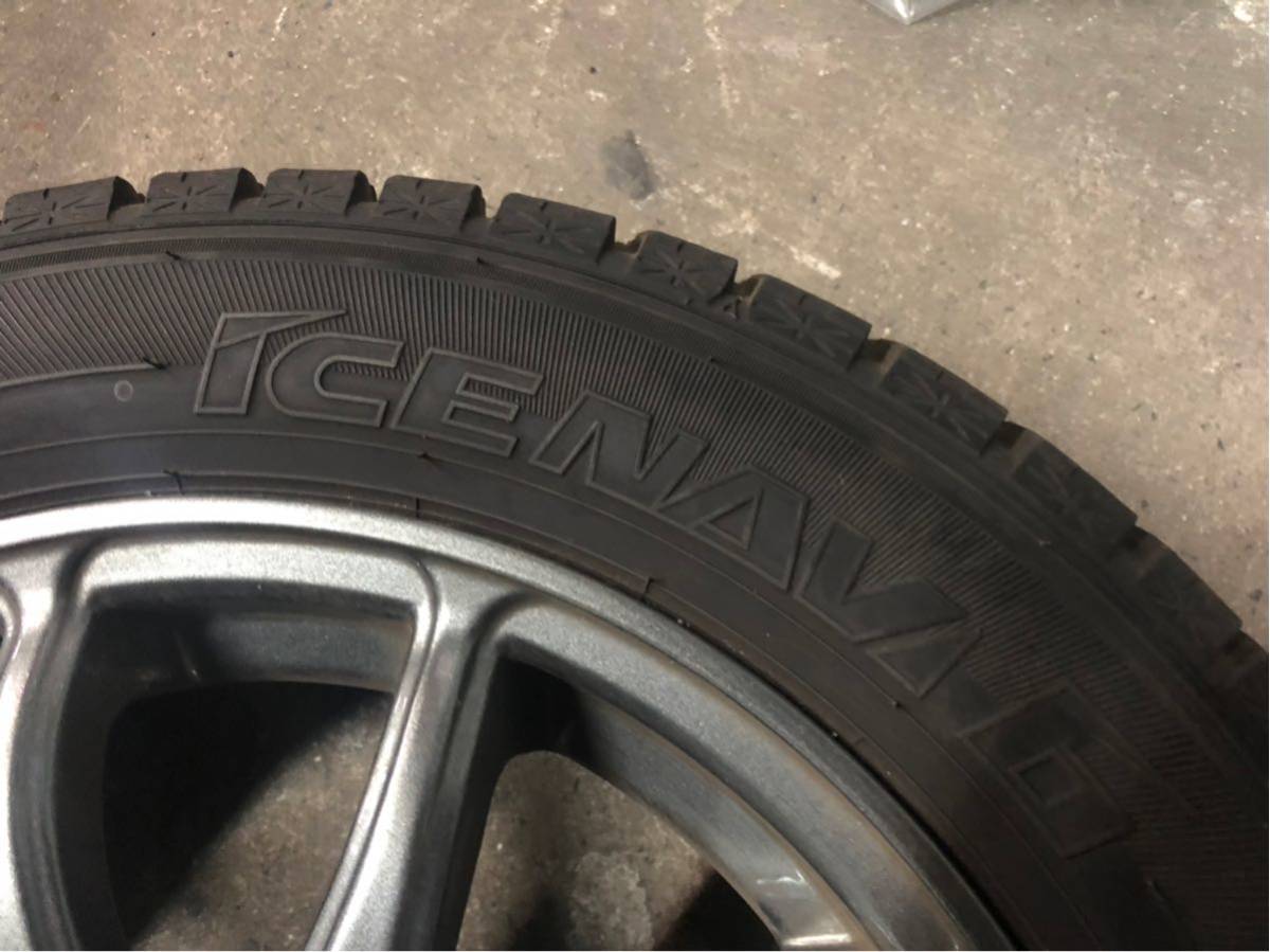 155/65R14 グッドイヤー ICE Navi6 2018製 バリ山 アルミセット 軽