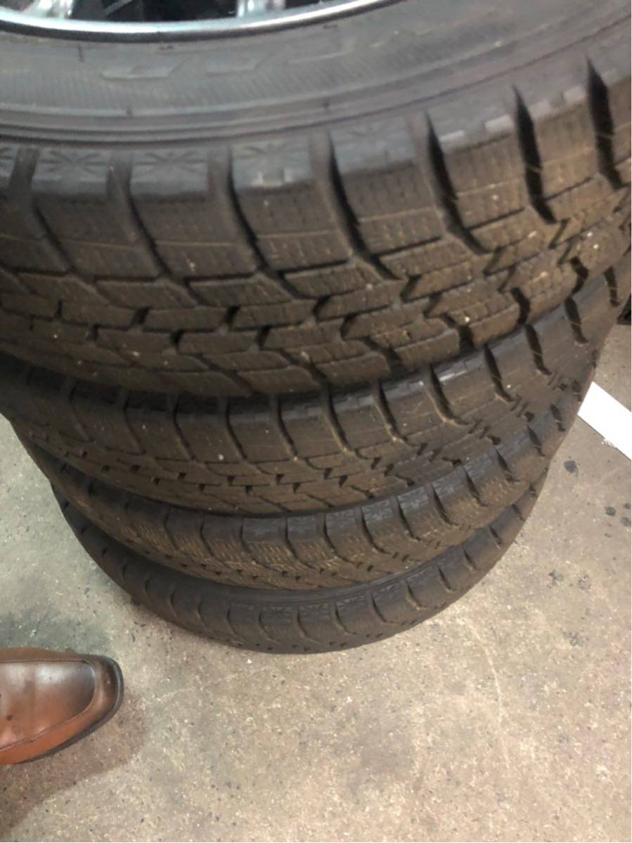 155/65R14 グッドイヤー ICE Navi6 2018製 バリ山 アルミセット 軽