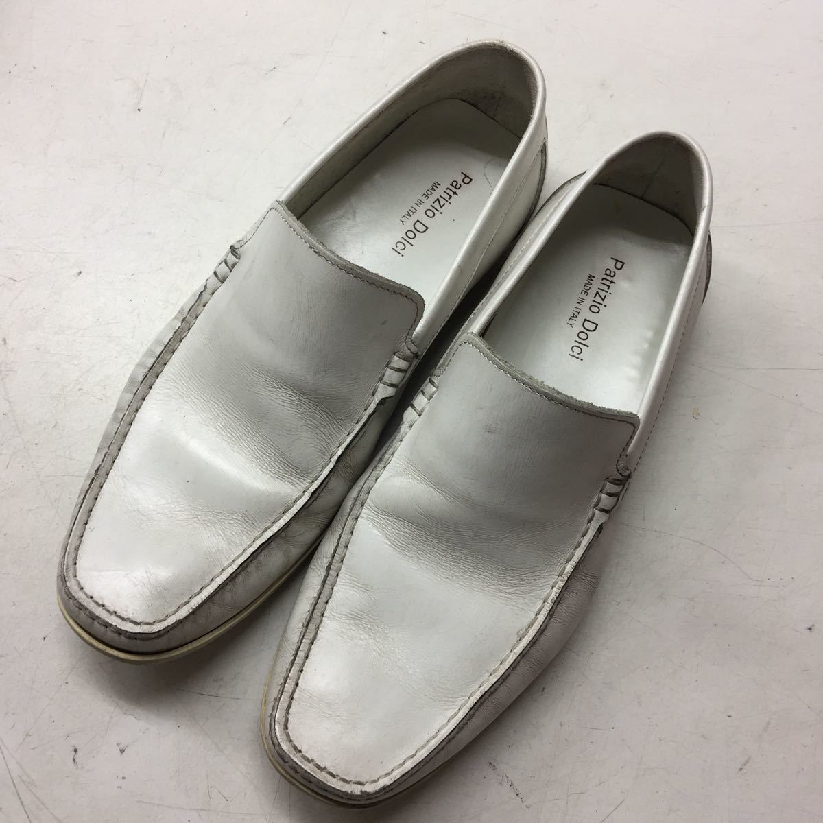 【限定SALE，正規品】 Patrizio Dolci ドライビングシューズ イタリア製 ローファー パトリツィオドルチ ホワイト メンズ26㎝#11217s378(26.0cm)｜売買されたオークション情報、yahooの商品情報をアーカイブ公開 - オークフ 26.0cm