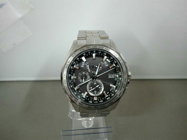 【1円スタート】CITIZEN シチズン アテッサ エコドライブ ソーラー電池 AT9096-57E H820-T023070 チタン ダブルダイレクトフライト