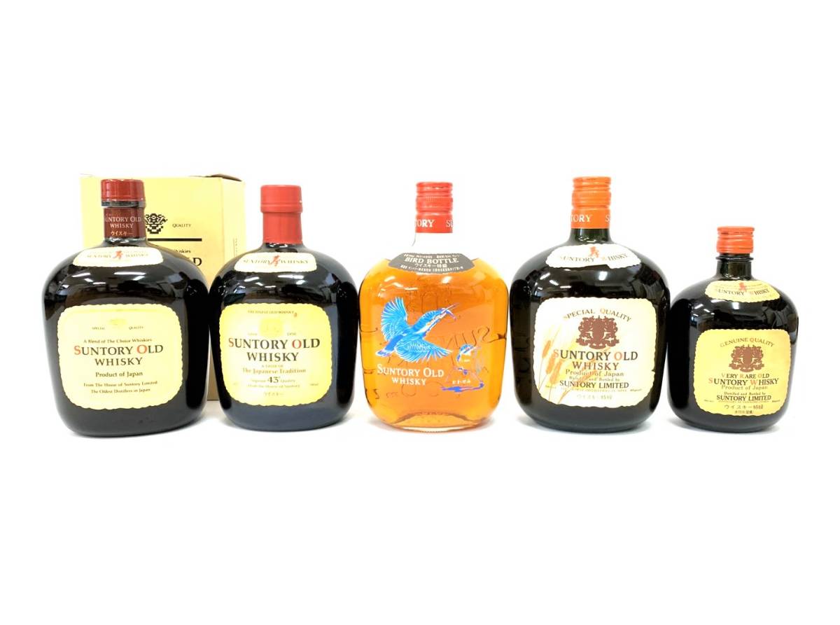 未開栓 SUNTORY OLD WHISKY/サントリーオールドウイスキー 5本セット 