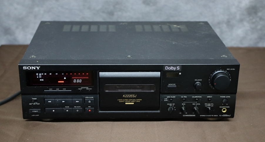 ジャンク☆SONY☆TC-K222ESG カセットデッキ ソニー