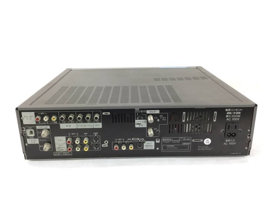 【箱付き・ジャンク扱い】SONY ビデオリプレイデッキ WV-BW3　（本体） SONY WV-BW3 Hi8/VHSビデオデッキ○ジャンク品 SONY VHS Hi8 Hi8＋VHS