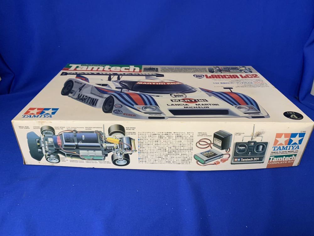 ★当時物/デッドストック/未組立★TAMIYA／タミヤ★LANCIA LC2 1/24 フルセット(車体＋プロポ＋充電器＋バッテリー)
