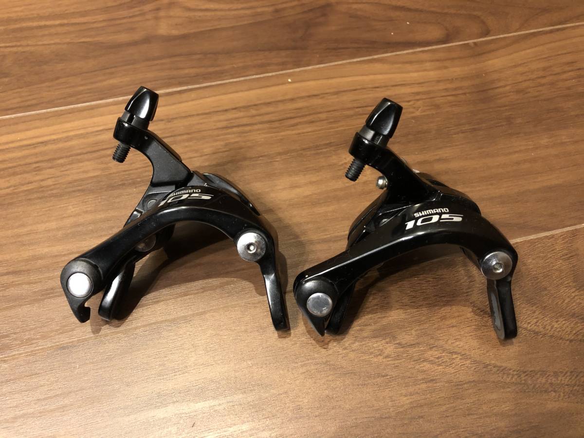  SHIMANO 105 BR-5800 前後セット ブレーキシューなし(キャリパーブレーキ)｜売買されたオークション情報、yahooの商品情報をアーカイブ公開 - オークファン キャリパーブレーキ