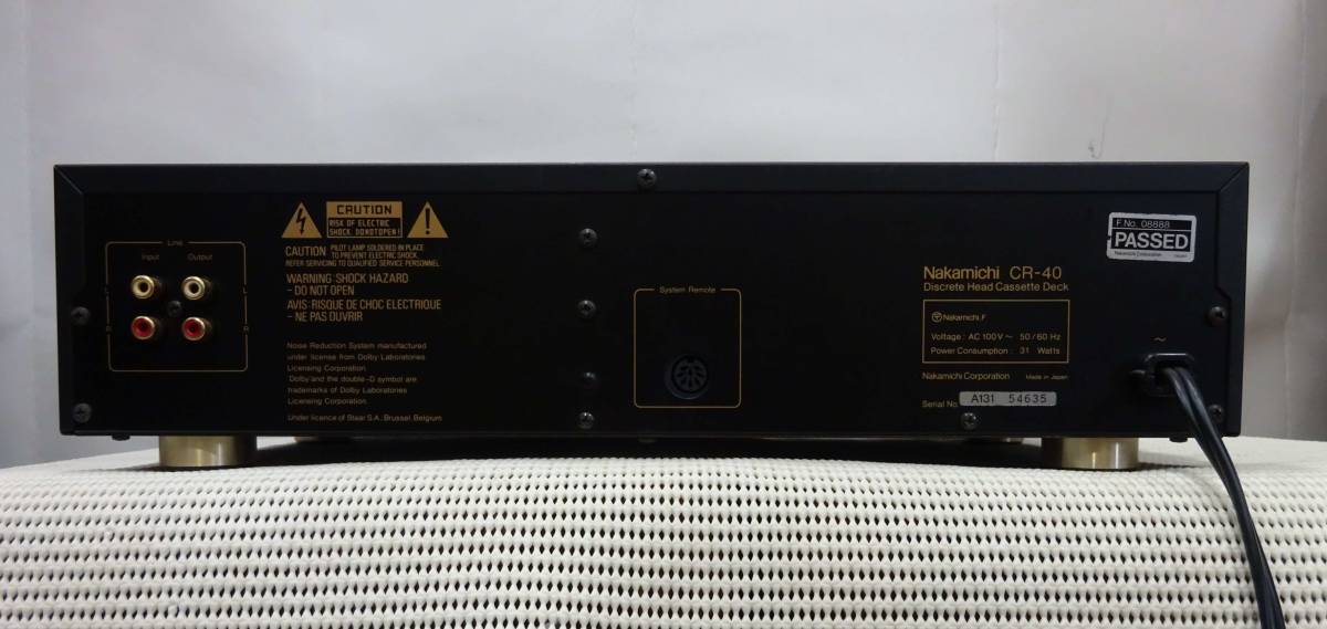【A167】NAKAMICHI　カセットデッキ　CR-40_6