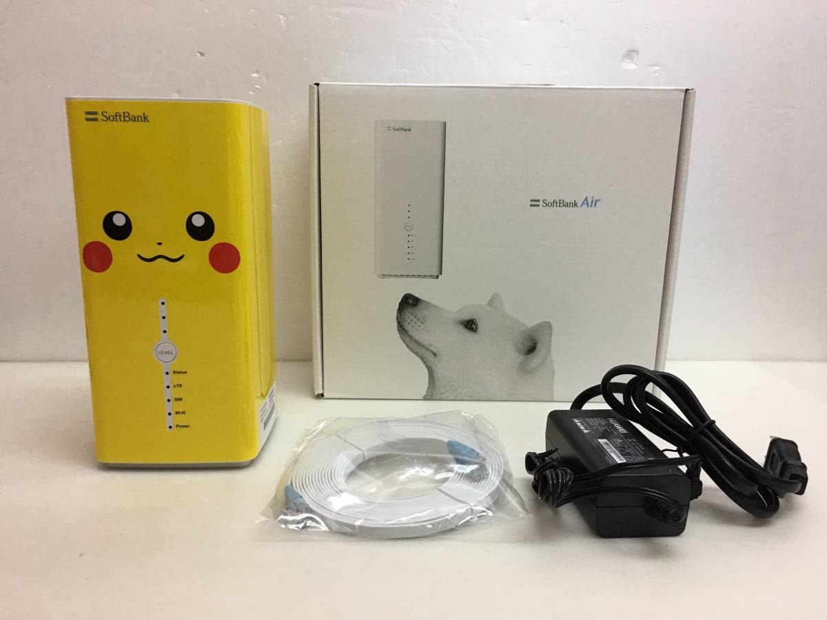 A3478 863 Softbank Air ソフトバンクエアー エアーターミナル3 ピカチュウ仕様 難有 ルーター 売買されたオークション情報 Yahooの商品情報をアーカイブ公開 オークファン Aucfan Com