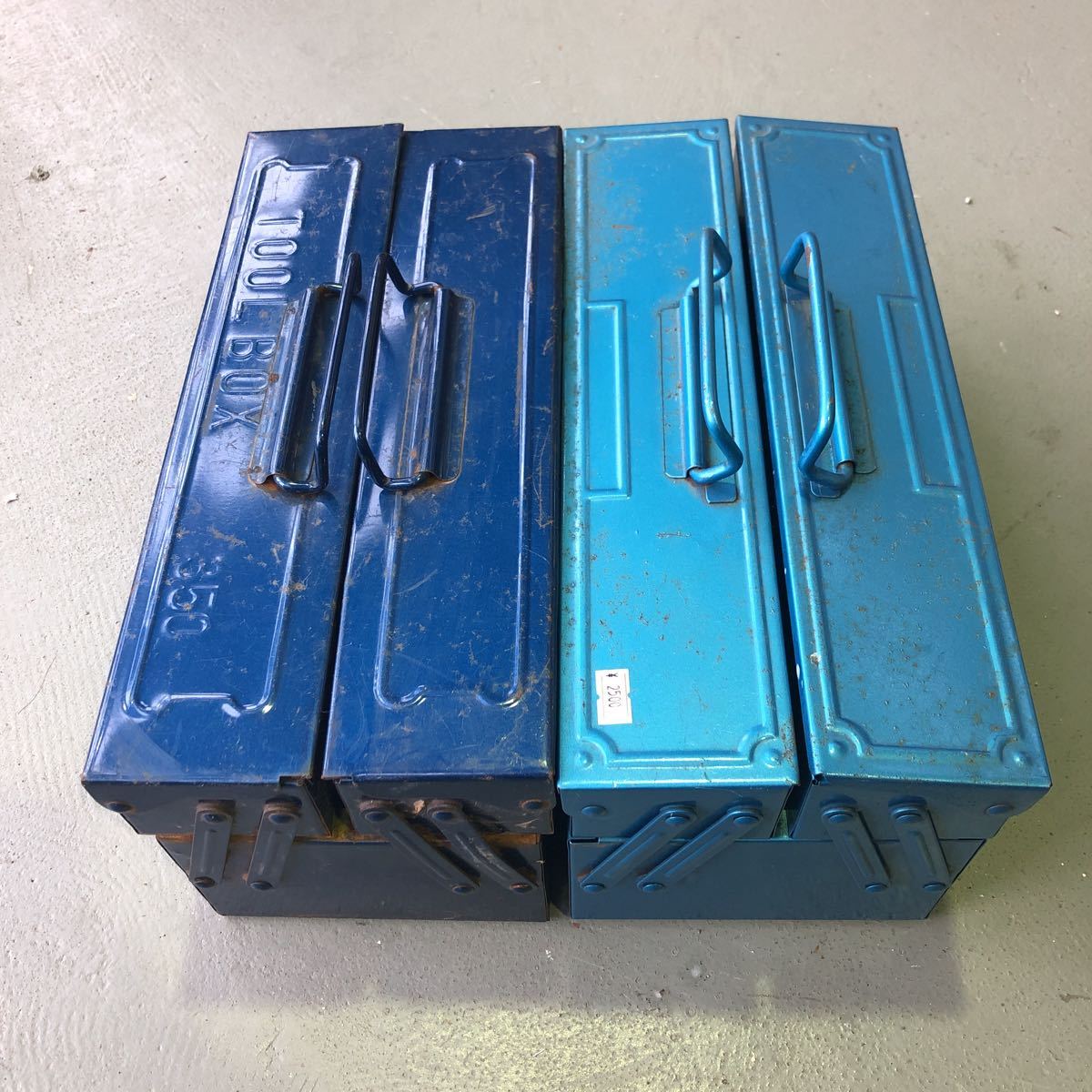 新作登場，お得昭和レトロ スチール製 工具箱 ツールボックス 道具箱 TOOL ガレージ 作業箱 ２つまとめて(道具箱)｜売買されたオークション情報、yahooの商品情報をアーカイブ公開 - オークファン その他