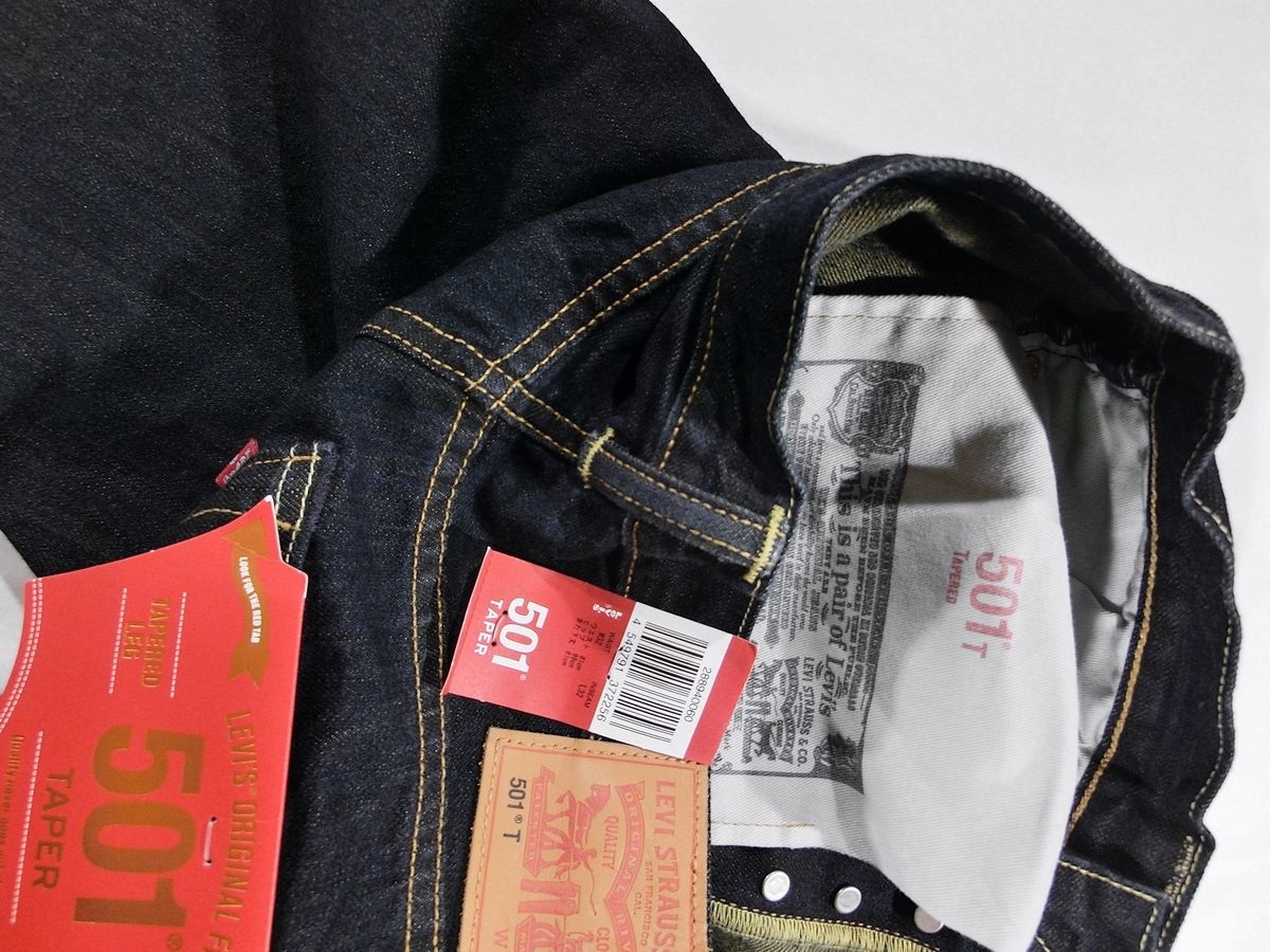 ※671新品 リーバイス 501 テーパード フィット ジーンズ W34L32 デニムパンツ ジーパン Levi's ストレッチ カジュアル アメカジ メンズ