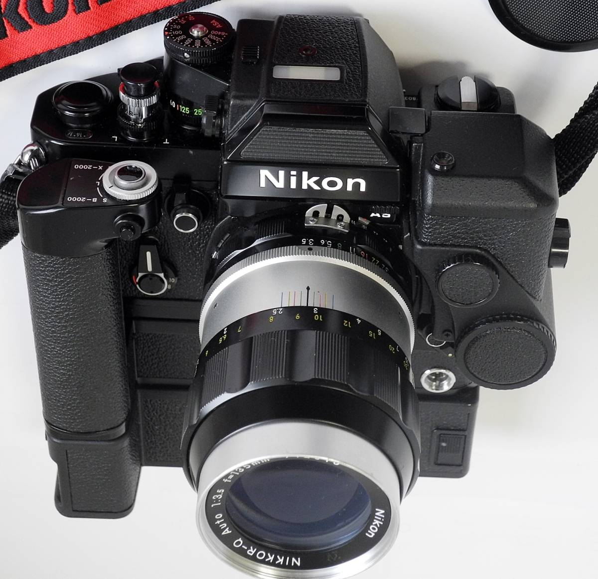 ☆完動珍品 Nikon F2 Photomic AS，黒，Winder(MD-2，MB-2)，連動露出