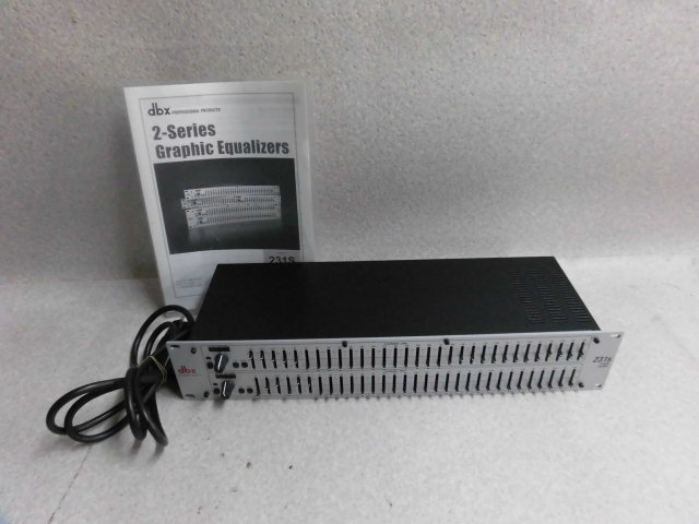 Z1E 4749※保証有 取説付 dbx グラフィックイコライザー 231s DBX231SV