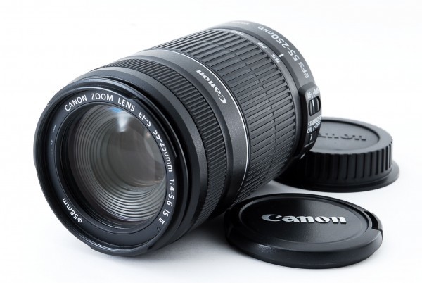 キャノン Canon EF-S 55-250mm F4-5.6 IS II レンズ [外観極上] #537382A