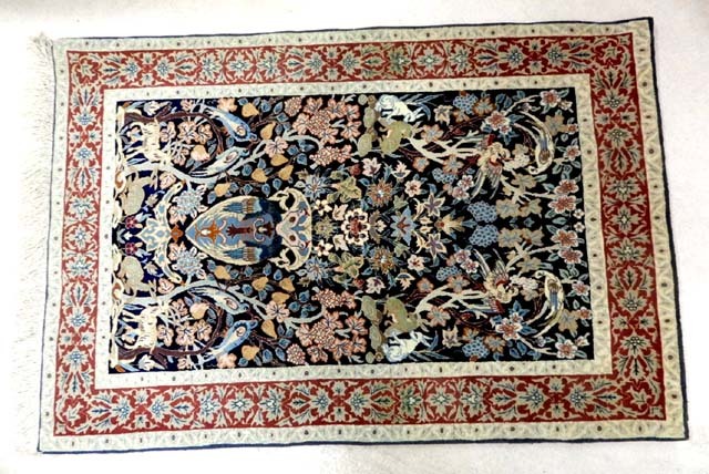 ペルシャ絨毯 本物イラン産 – ギャッベ (カーシャーン) 196×123cm（FL