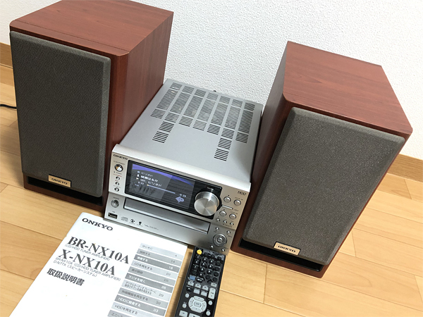 ONKYO BR-NX 10A ミニコンポ リモコン付き ONKYO リモコン BR-NX10