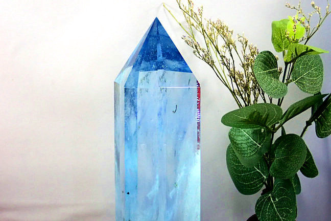 水晶 六角柱 : nullie 高透明度 ポイント 売り切りセール！美品