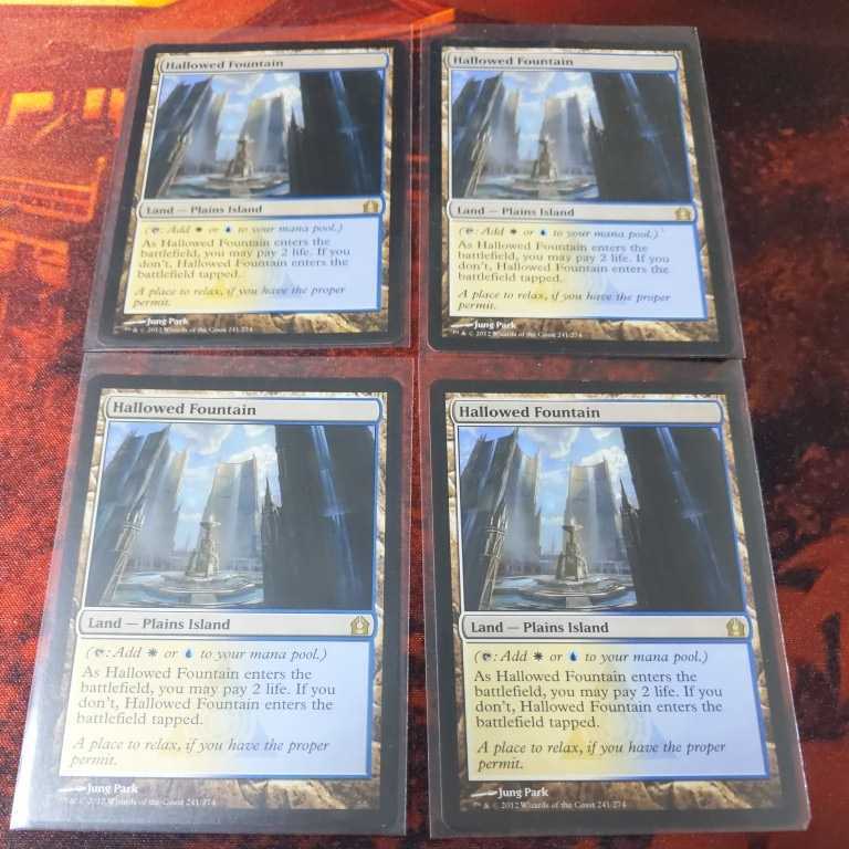 【ショーケースfoil】神聖なる泉　英語　4枚セット MTG 神聖なる泉 英語4枚セット 状態については写真をご確認ください