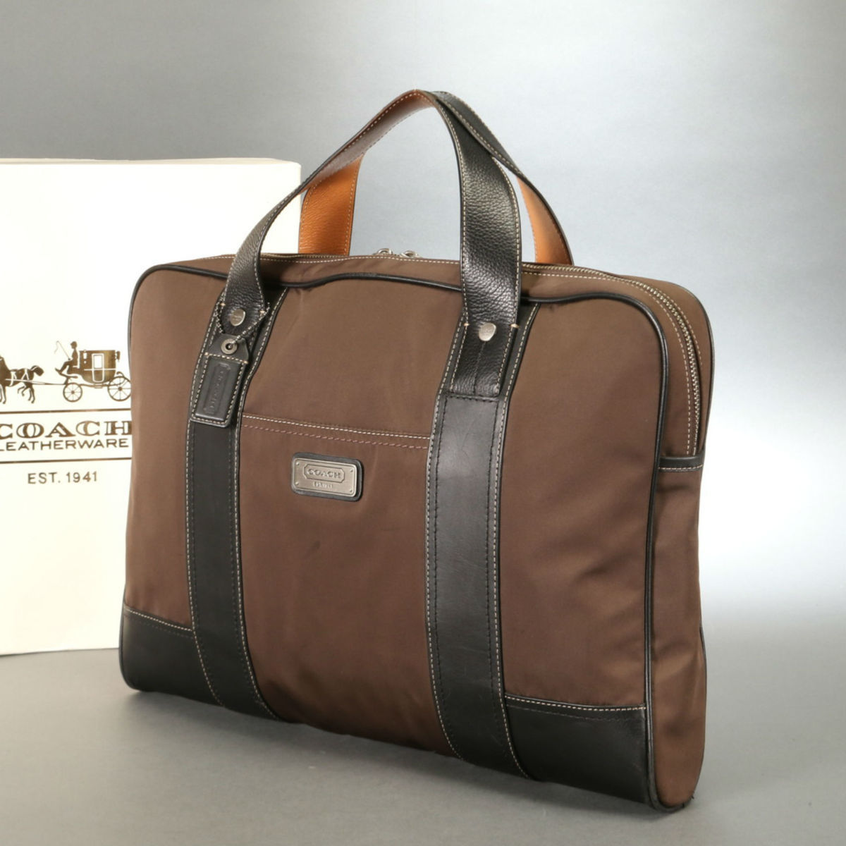 【COACH】メトロポリタン トート レザー ビジネスバッグ ブラウン メンズ 【COACH】メトロポリタン トート レザー ビジネスバッグ ブラウン