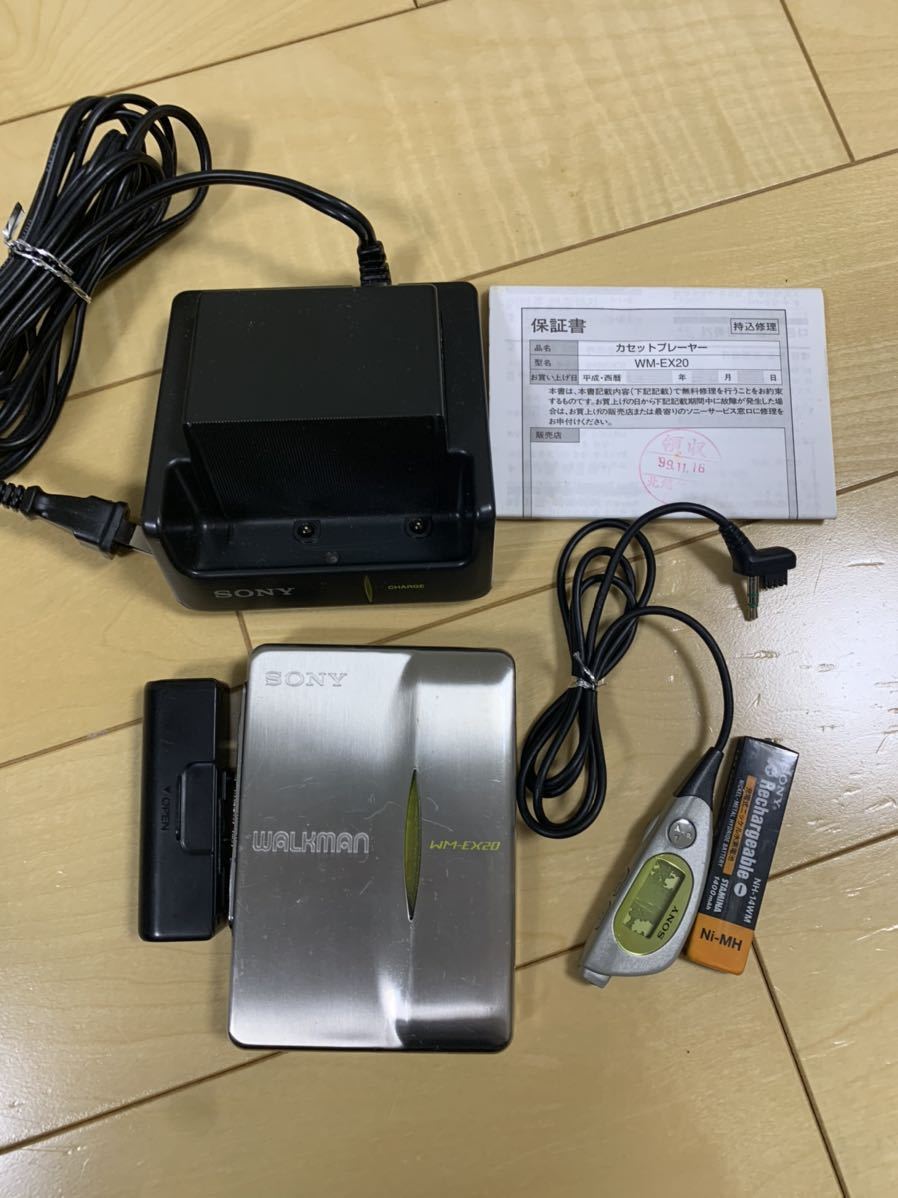 SONY ソニー カセットウォークマン 20周年記念モデル WALKMAN WM-EX20