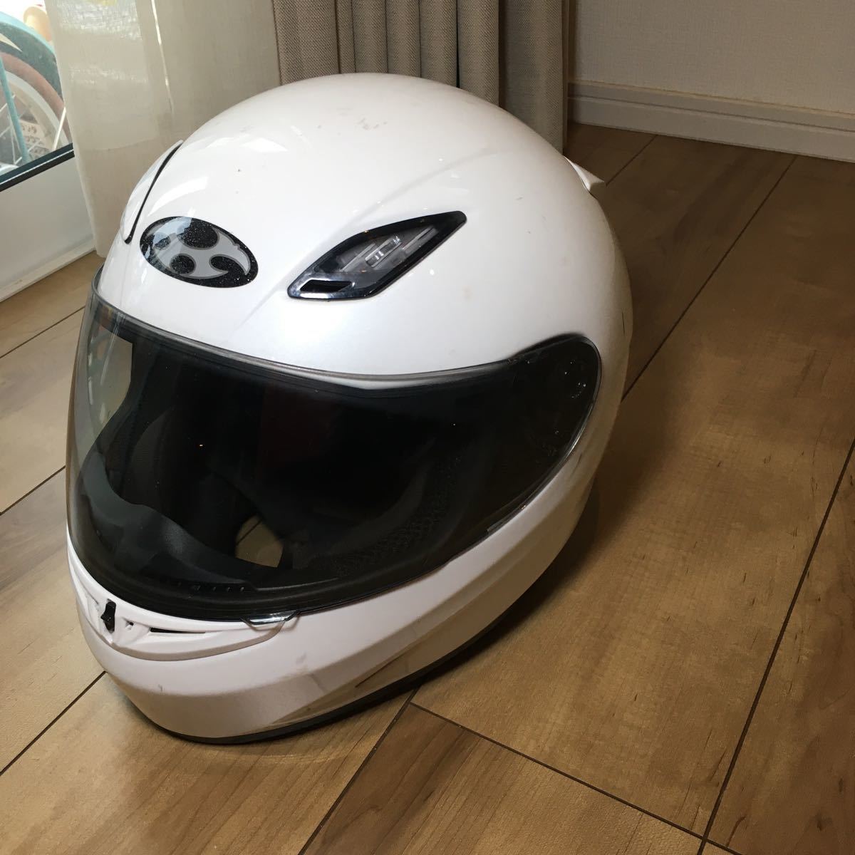 カブト フルフェイス ヘルメット Kabuto 中古 L-LX 61-62 ff-r3 中古