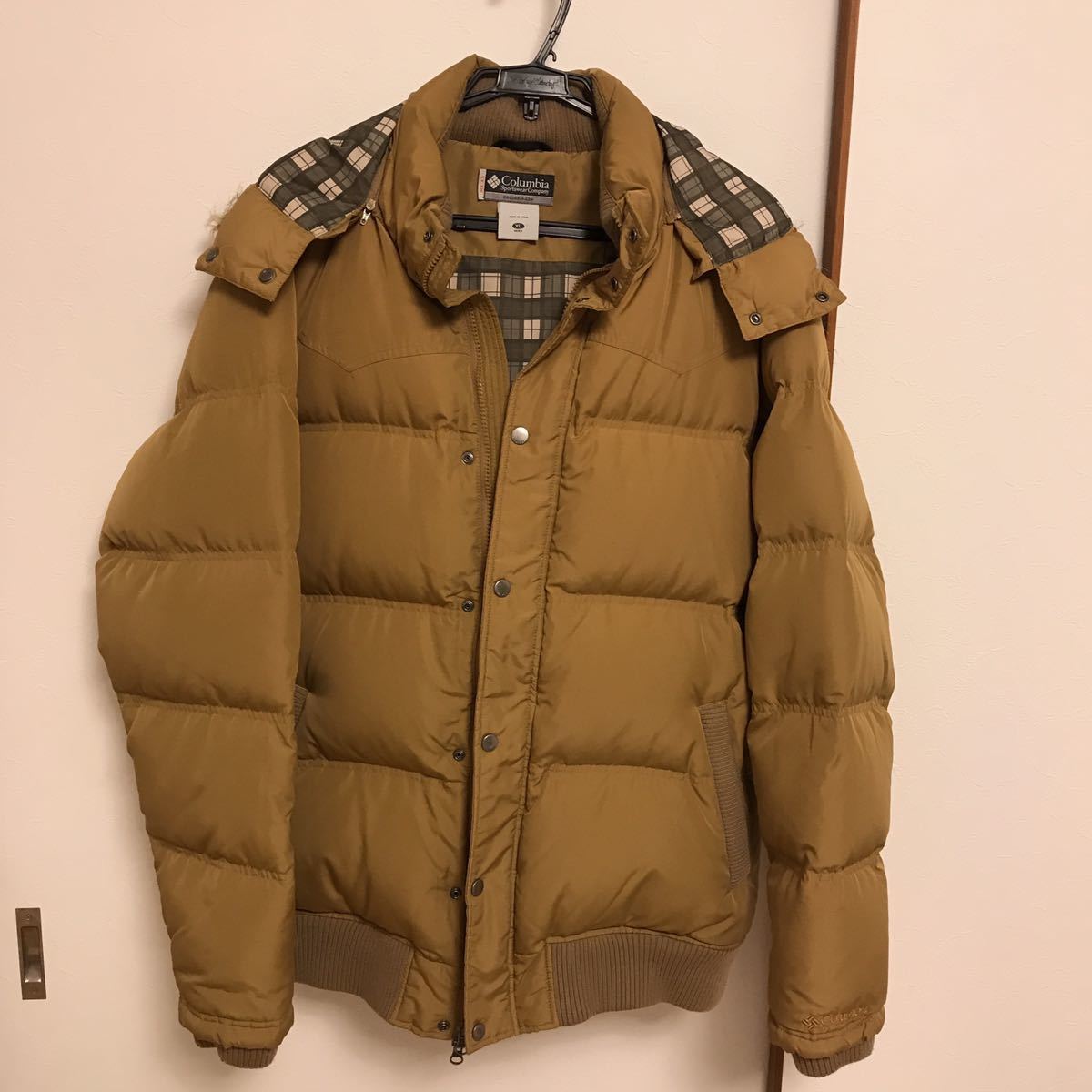 【本物保証，HOT】 コロンビア ダウンジャケット XL ベージュ(XLサイズ以上)｜売買されたオークション情報、yahooの商品情報をアーカイブ公開 - オークファン 男性用