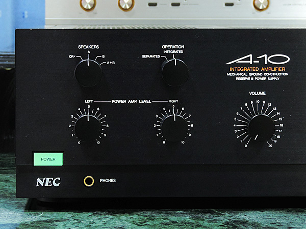 NEC A-10 TYPE Ⅳ プリメインアンプ 【当社メンテナンス済／美品】