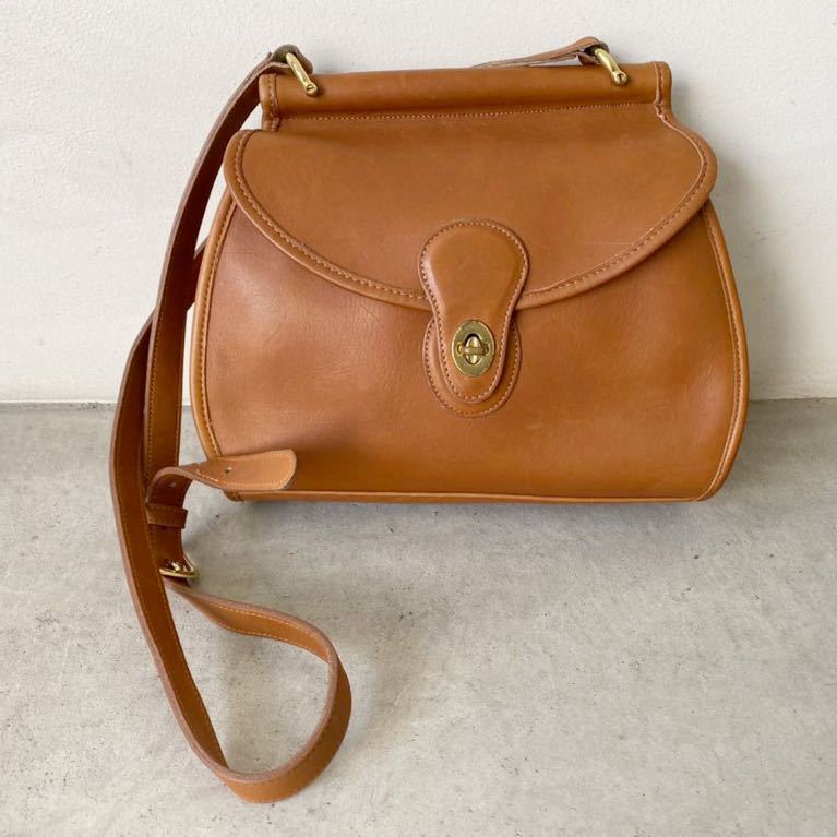 USA製 コーチ/COACH オールドヴィンテージ フルレザー 総本革 茶 