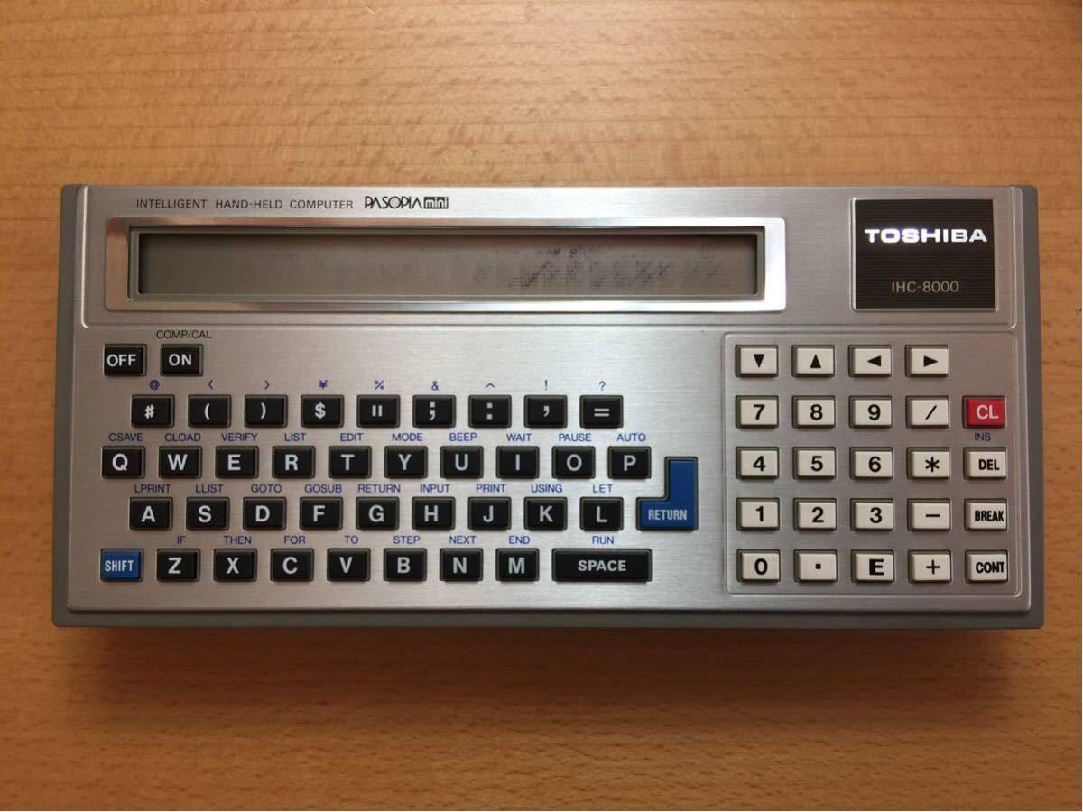 PASOPIA mini TOSHIBA IHC-8000 すぐ使えるパソピアミニ―東芝IHC‐8000