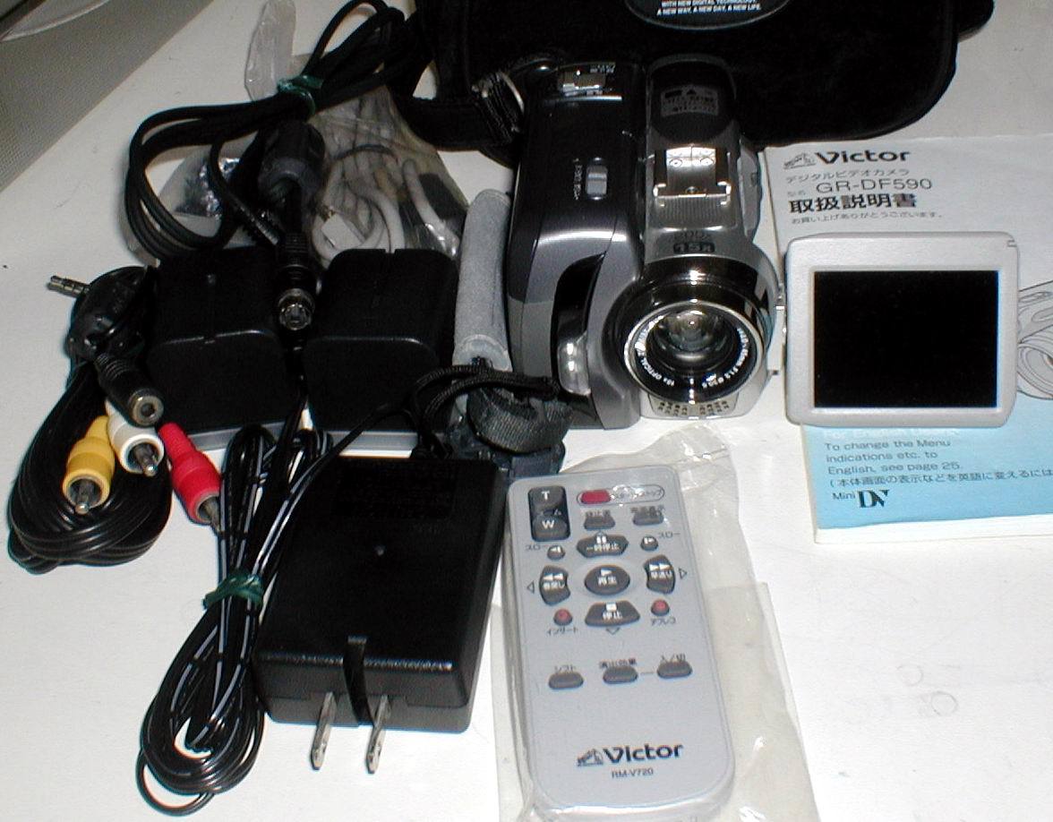 Victor ビクター MiniDV ビデオカメラ GR-DF590 録画・再生 OK