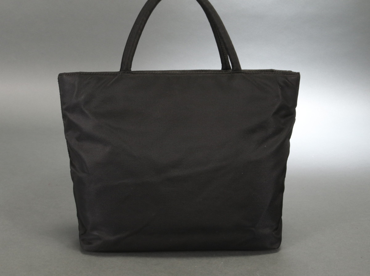 PRADA プラダ ナイロン 三角ロゴ テスート トートバッグ 1円 □美品 