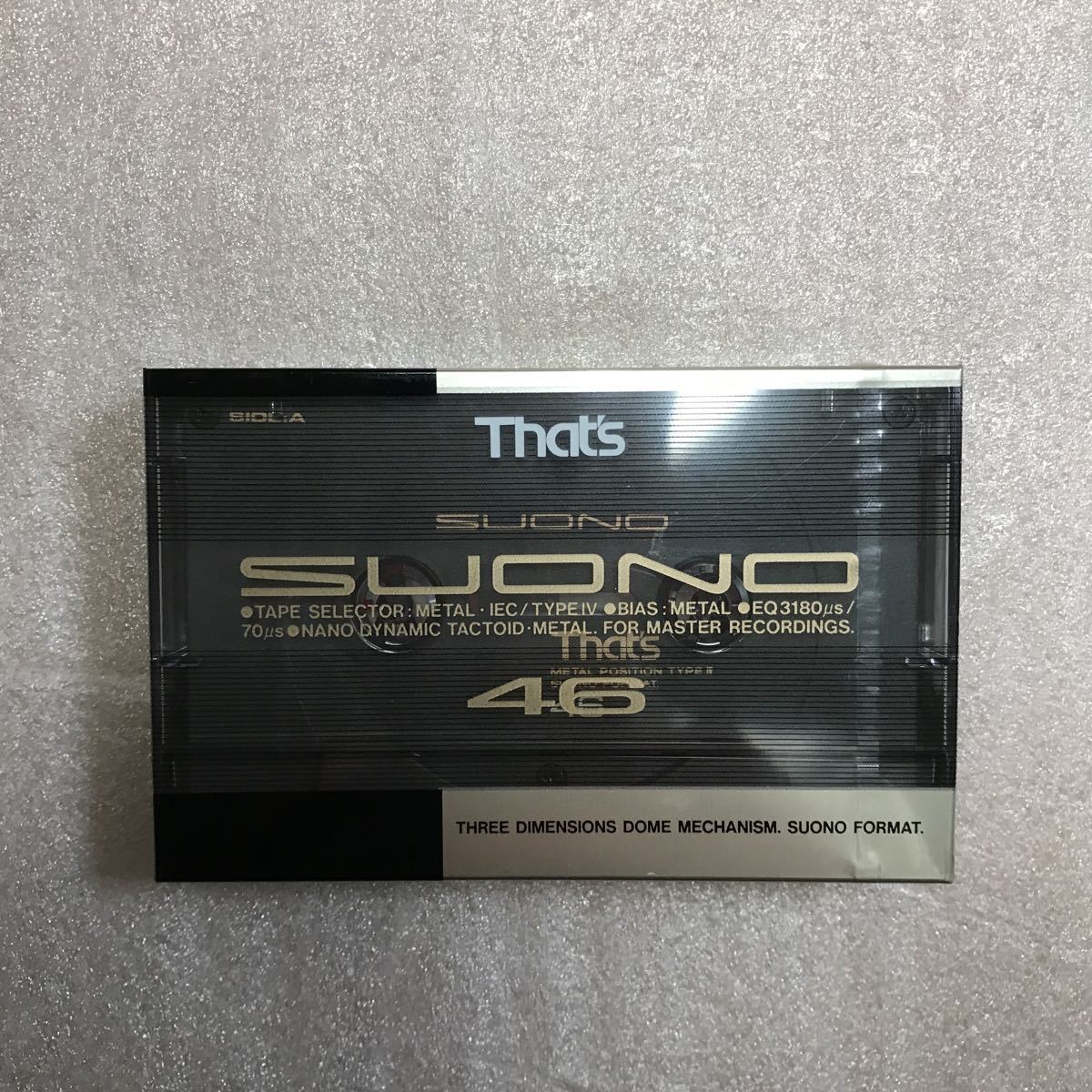  That's メタルカセットテープ SUONO 46分 品(記録媒体)｜売買されたオークション情報、yahooの商品情報をアーカイブ公開 - オークファン 記録媒体