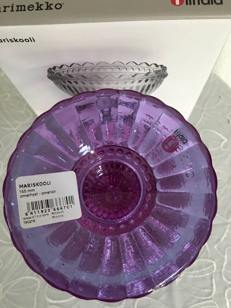 マリボウル iittala フィンランド限定カラー アメジスト ダークグレー イッタラ marimekko マリメッコ iitala &frasl; -イッタラマリボウルの中古品 イッタラヴィンテージ ライラックの通販 廃盤 Iittala x