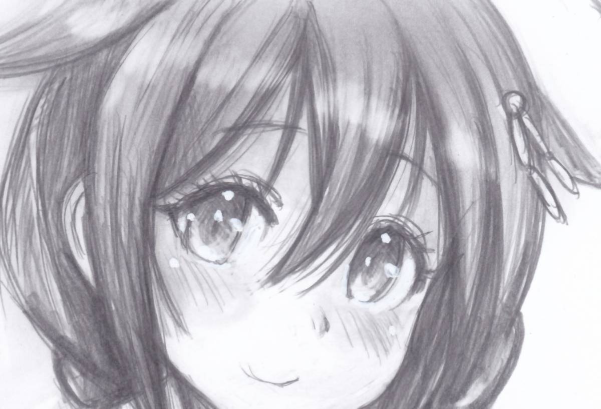 艦隊これくしょん 時雨改二 鉛筆画 ラミネ加工 手描きイラスト 売買されたオークション情報 Yahooの商品情報をアーカイブ公開 オークファン Aucfan Com
