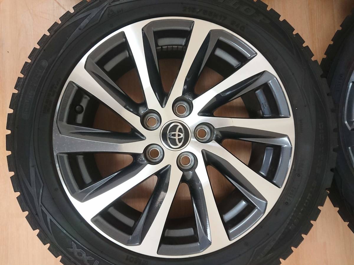 ☆激安！！1円スタート！ 215/55R17 4本 30 ヴェルファイア 純正