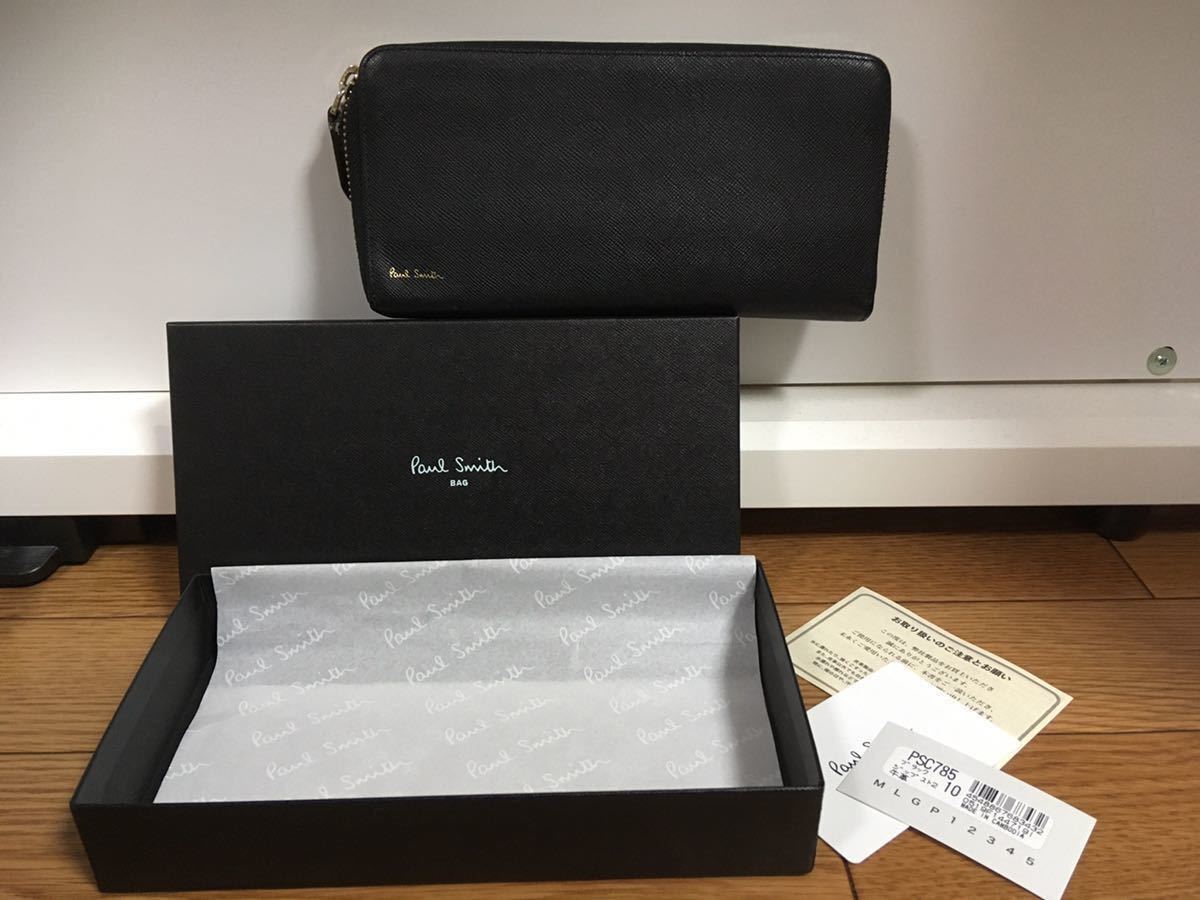  Paul Smith ポールスミス 長財布 ジップストローグレイン2 ブラック PSC785 レザー 黒 ラウンドファスナー 革 レザー(財布)｜売買されたオークション情報、yahooの商品情報をアーカイブ公開 - オー 服飾小物
