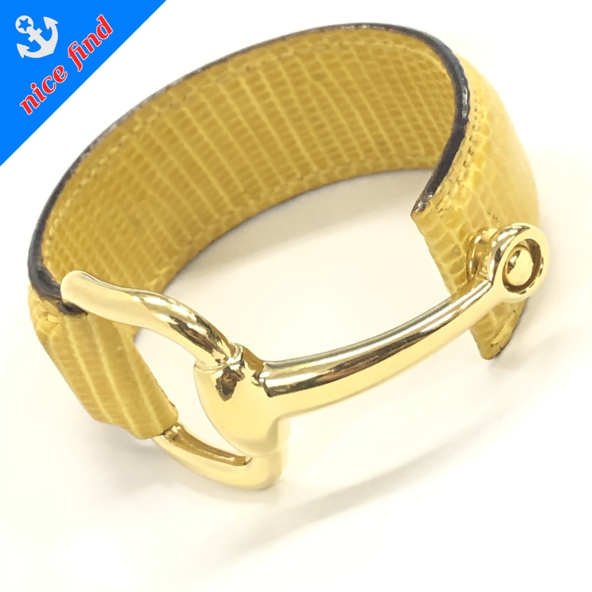 ホースビット バングル □グッチ□ GUCCI（レザー ・ ブレスレット）の 