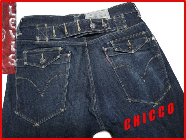 即決☆W30 Levi's リーバイス エンジニアジーンズ シンチバックベルト