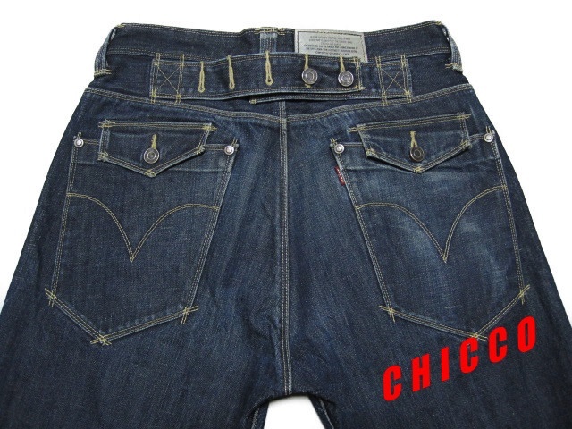 【超激レア】リーバイス エンジニアード ジーンズ 片ポケ シンチバック W34 即決☆W30 Levi's リーバイス エンジニアジーンズ シンチバックベルト