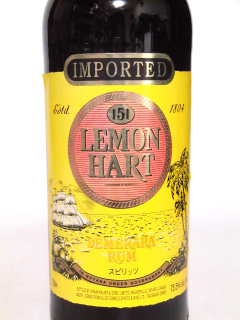0 LEMON レモンハート HART デメララ 旧ボトル - 終売 ラム &amp 